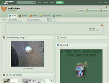Tablet Screenshot of meki-neko.deviantart.com