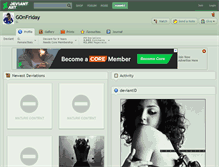 Tablet Screenshot of gonfriday.deviantart.com