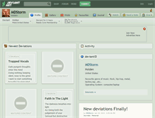 Tablet Screenshot of mdstorm.deviantart.com