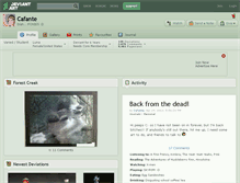 Tablet Screenshot of cafante.deviantart.com