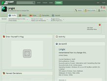 Tablet Screenshot of liright.deviantart.com