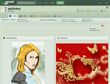 Tablet Screenshot of darkfedora.deviantart.com