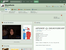 Tablet Screenshot of kitsunerussia.deviantart.com