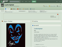 Tablet Screenshot of coolhwhiphair.deviantart.com