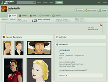 Tablet Screenshot of jaziadeath.deviantart.com