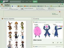 Tablet Screenshot of foxfire1.deviantart.com