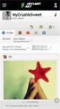 Mobile Screenshot of mycrushissweet.deviantart.com