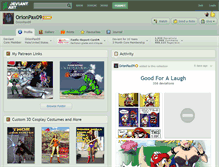 Tablet Screenshot of orionpax09.deviantart.com