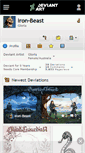 Mobile Screenshot of iron-beast.deviantart.com