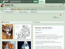 Tablet Screenshot of morgain--rox.deviantart.com