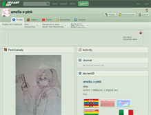 Tablet Screenshot of amelia-x-pink.deviantart.com