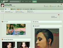 Tablet Screenshot of lexilucifer.deviantart.com