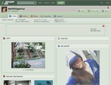 Tablet Screenshot of melwhisperice.deviantart.com