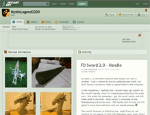 Tablet Screenshot of mysticlegend2200.deviantart.com