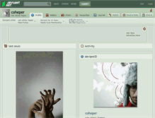 Tablet Screenshot of coheper.deviantart.com