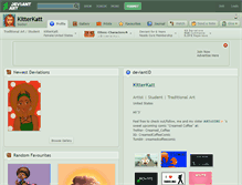 Tablet Screenshot of kitterkatt.deviantart.com