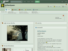 Tablet Screenshot of msteenqueen.deviantart.com