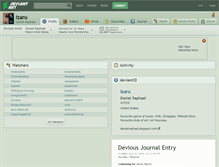 Tablet Screenshot of izaru.deviantart.com