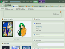 Tablet Screenshot of minichae.deviantart.com