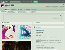 Tablet Screenshot of nokomis1022.deviantart.com