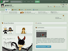 Tablet Screenshot of gelato123.deviantart.com