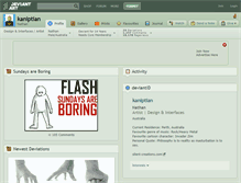 Tablet Screenshot of kaniptian.deviantart.com
