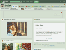 Tablet Screenshot of jemshed.deviantart.com
