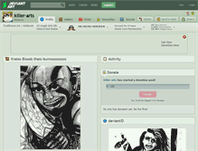 Tablet Screenshot of killer-arts.deviantart.com
