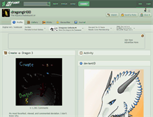 Tablet Screenshot of dragongirl00.deviantart.com