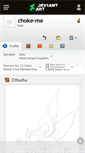 Mobile Screenshot of choke-me.deviantart.com
