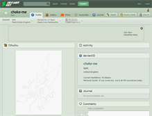 Tablet Screenshot of choke-me.deviantart.com