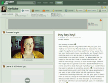 Tablet Screenshot of hanibabe.deviantart.com