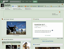Tablet Screenshot of masnielk.deviantart.com