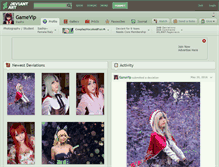 Tablet Screenshot of gamevip.deviantart.com