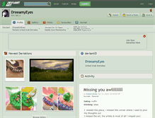 Tablet Screenshot of dreeamyeyes.deviantart.com