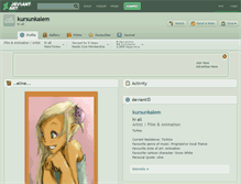 Tablet Screenshot of kursunkalem.deviantart.com