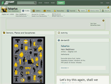 Tablet Screenshot of falsarius.deviantart.com