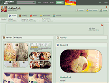 Tablet Screenshot of hiddenfuck.deviantart.com