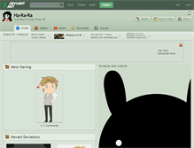 Tablet Screenshot of ha-ra-ra.deviantart.com