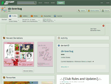 Tablet Screenshot of da-love-bug.deviantart.com