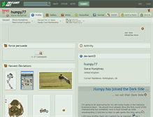 Tablet Screenshot of humpy77.deviantart.com