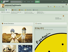 Tablet Screenshot of o0asmilethatshines0o.deviantart.com