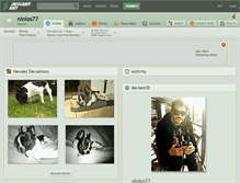Tablet Screenshot of ninios77.deviantart.com