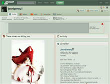 Tablet Screenshot of jennipenny.deviantart.com