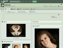 Tablet Screenshot of ookiwolf.deviantart.com