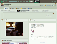 Tablet Screenshot of burningsong.deviantart.com