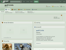 Tablet Screenshot of geoff123456.deviantart.com