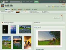 Tablet Screenshot of mystik-rider.deviantart.com