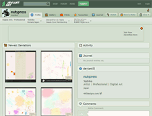 Tablet Screenshot of nutspress.deviantart.com