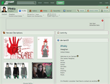 Tablet Screenshot of ipinkly.deviantart.com